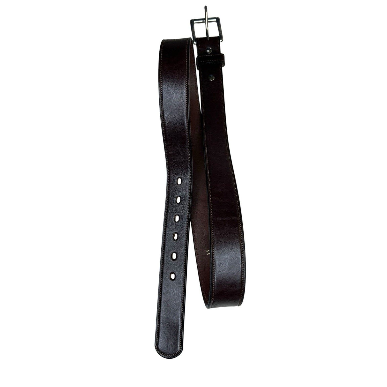 Hanks Belts The Canyon Men’s 46 Genuine Full Grain English Bridle Leather Brown — image 5 of 8